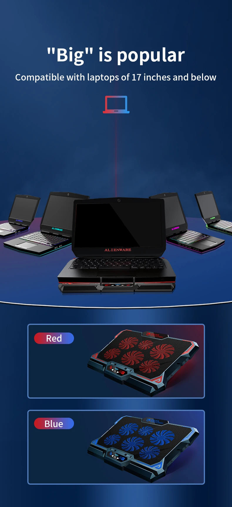 Laptop Cooling Pad Notebook  17inch Gaming