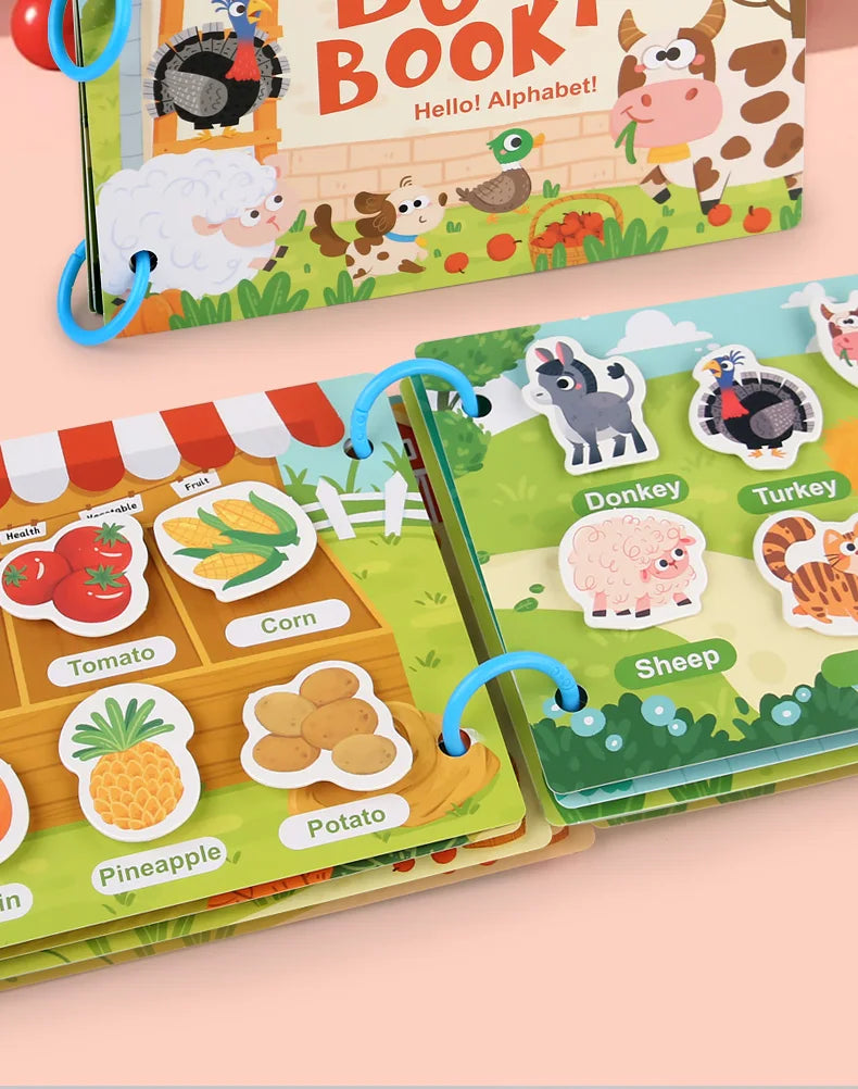 New Montessori Scene Stickers for Children DIY Hand