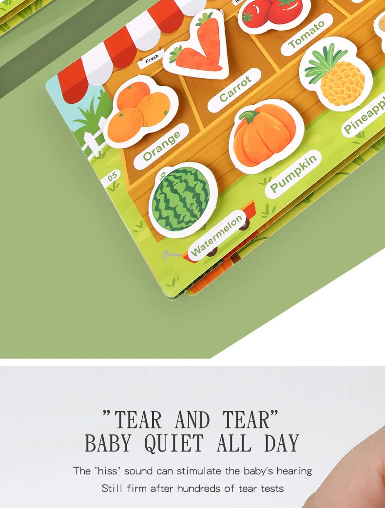 New Montessori Scene Stickers for Children DIY Hand