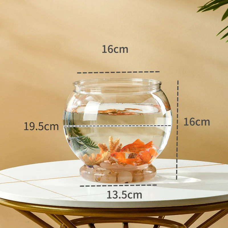Transparent Round Ornamental Fish Tank
