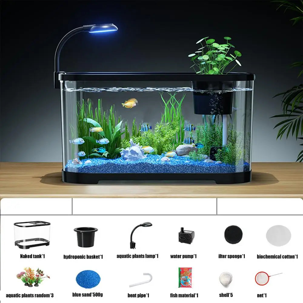 Aquarium Kit Small Betta Fish Tank
