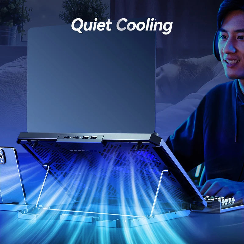 Laptop Cooling Pad with 12 Quiet Fan