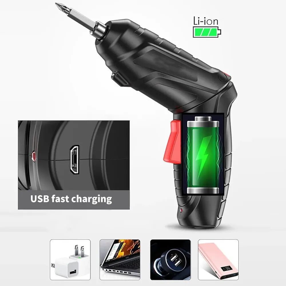 Electric screw driver Mini Household Electric Drill Rotated Cordless Screwdriver