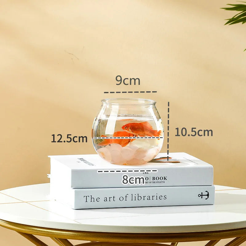 Transparent Round Ornamental Fish Tank
