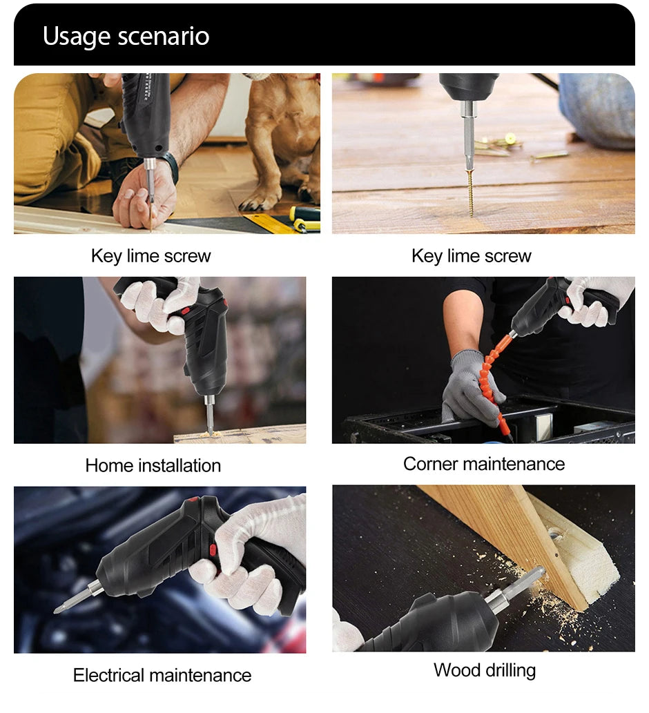 Electric screw driver Mini Household Electric Drill Rotated Cordless Screwdriver