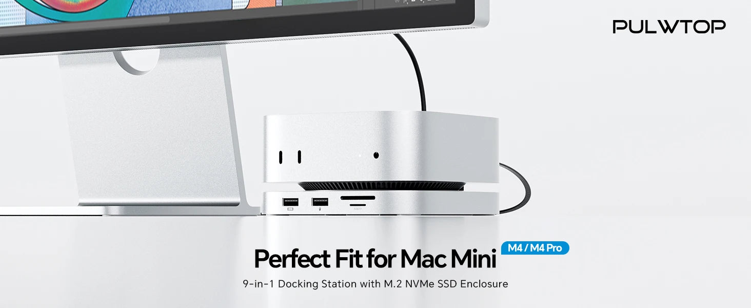 Mac Mini M4 Dock with 4TB SSD Enclosure,