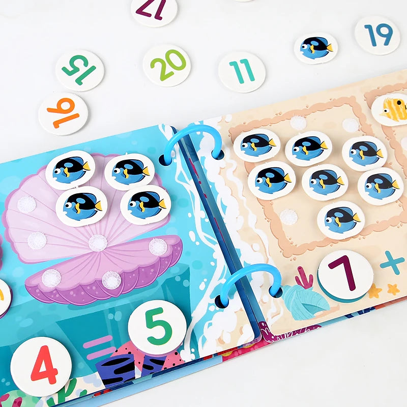 New Montessori Scene Stickers for Children DIY Hand