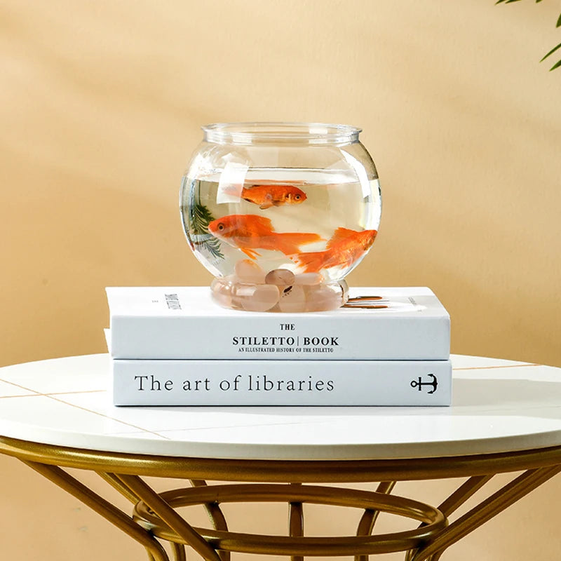 Transparent Round Ornamental Fish Tank