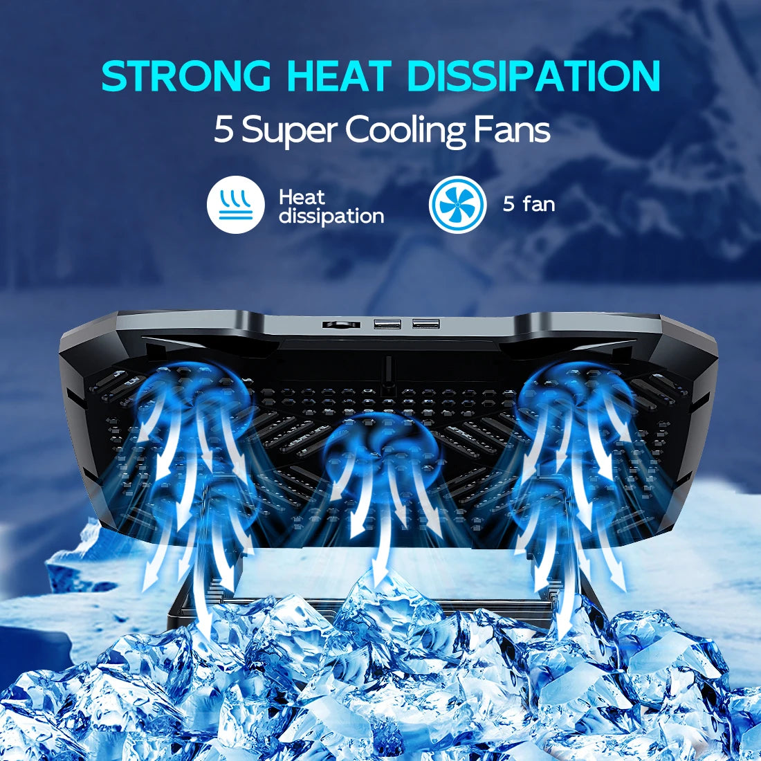 Cooler Stand Laptop Cooling pad for 12-17 Inch