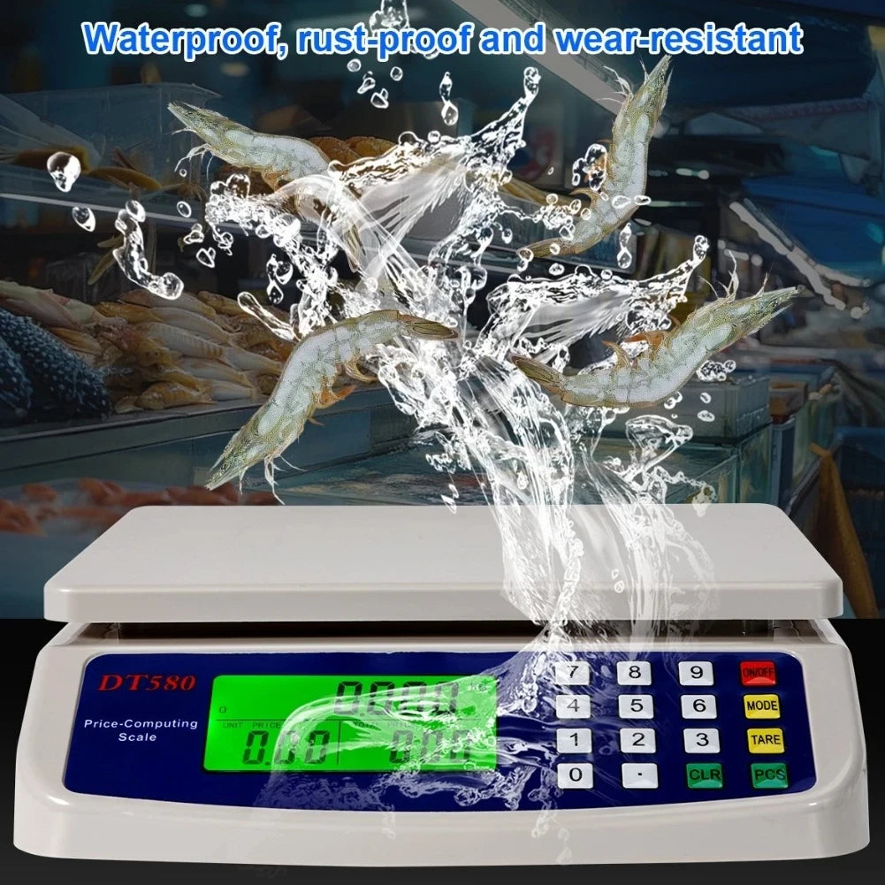 40kg/1g Price Computing Scale LCD Display