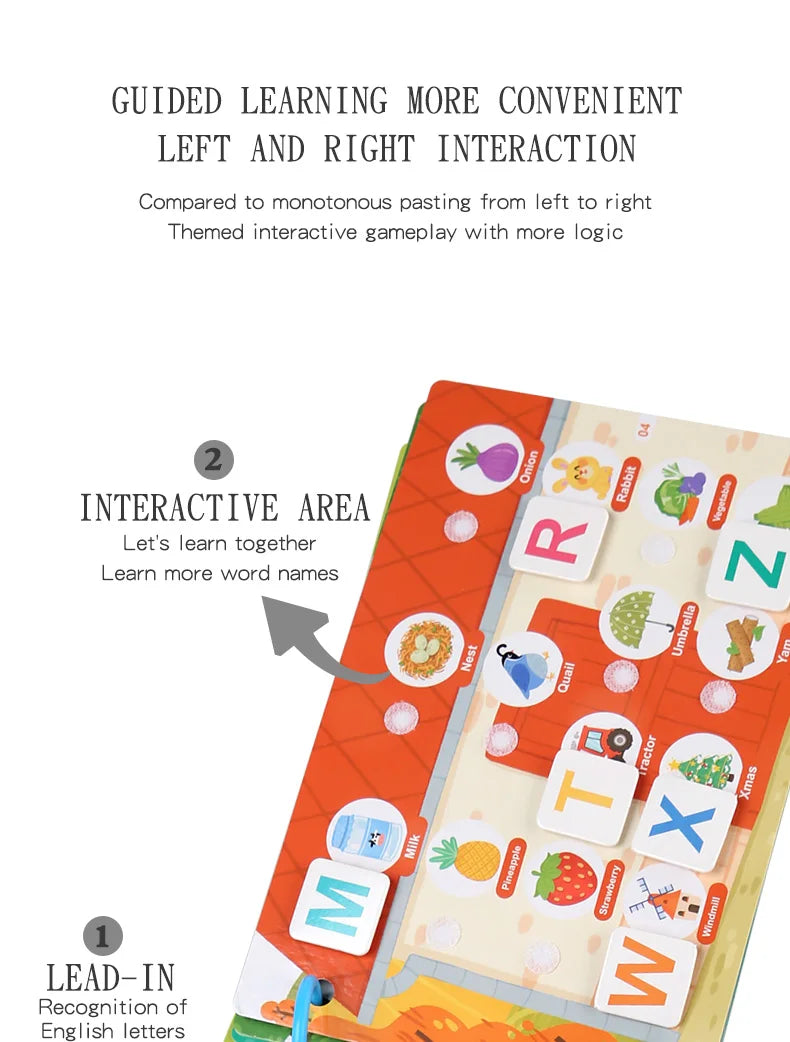 New Montessori Scene Stickers for Children DIY Hand