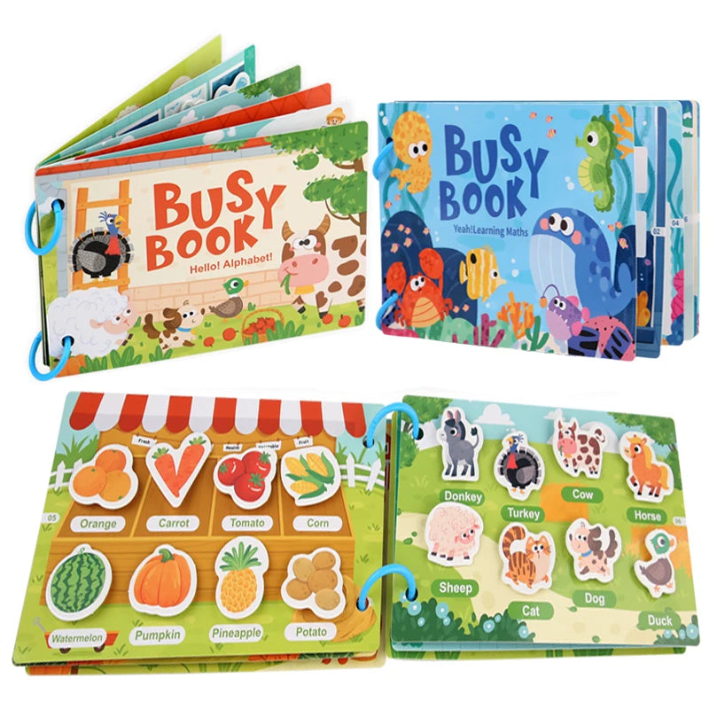 New Montessori Scene Stickers for Children DIY Hand