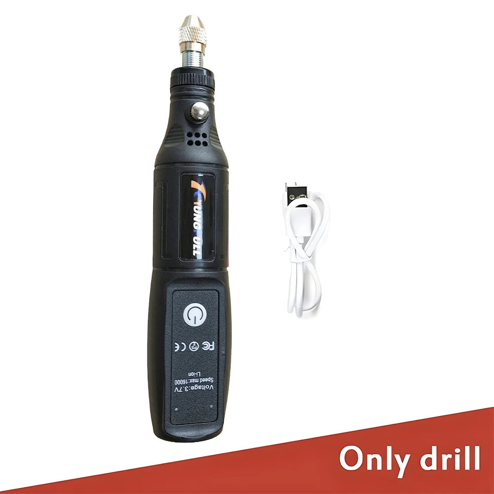 Mini Electric Drill USB Wireless Mini Handheld Drill Rotary Tool