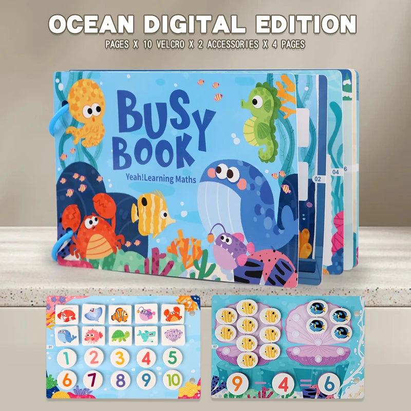 New Montessori Scene Stickers for Children DIY Hand