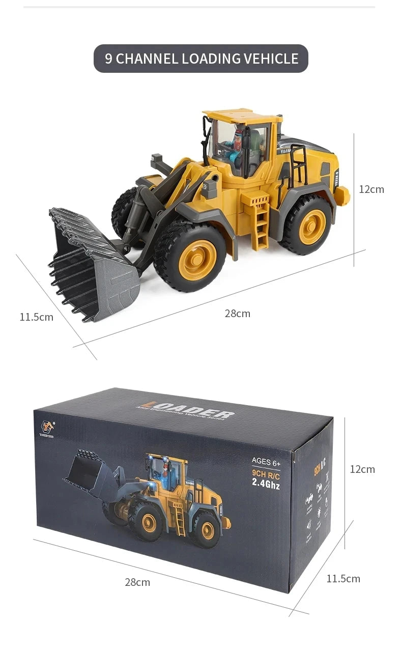 Excavator Dump Truck RC Model Car Toy 2.4G Remote Control