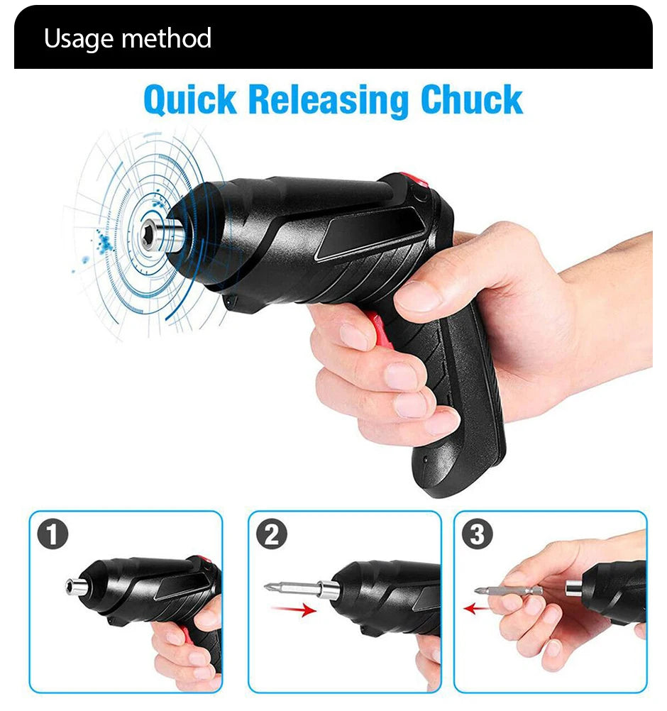 Electric screw driver Mini Household Electric Drill Rotated Cordless Screwdriver