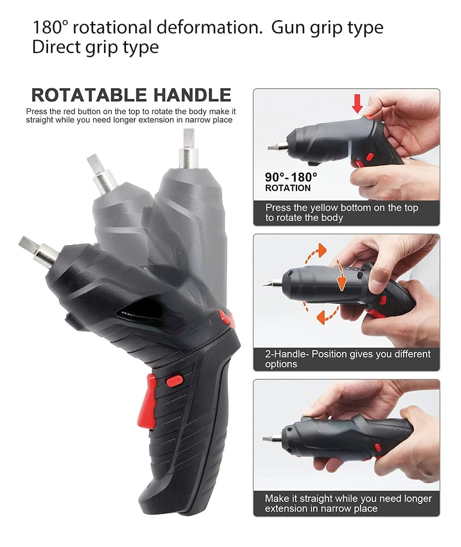 Electric screw driver Mini Household Electric Drill Rotated Cordless Screwdriver