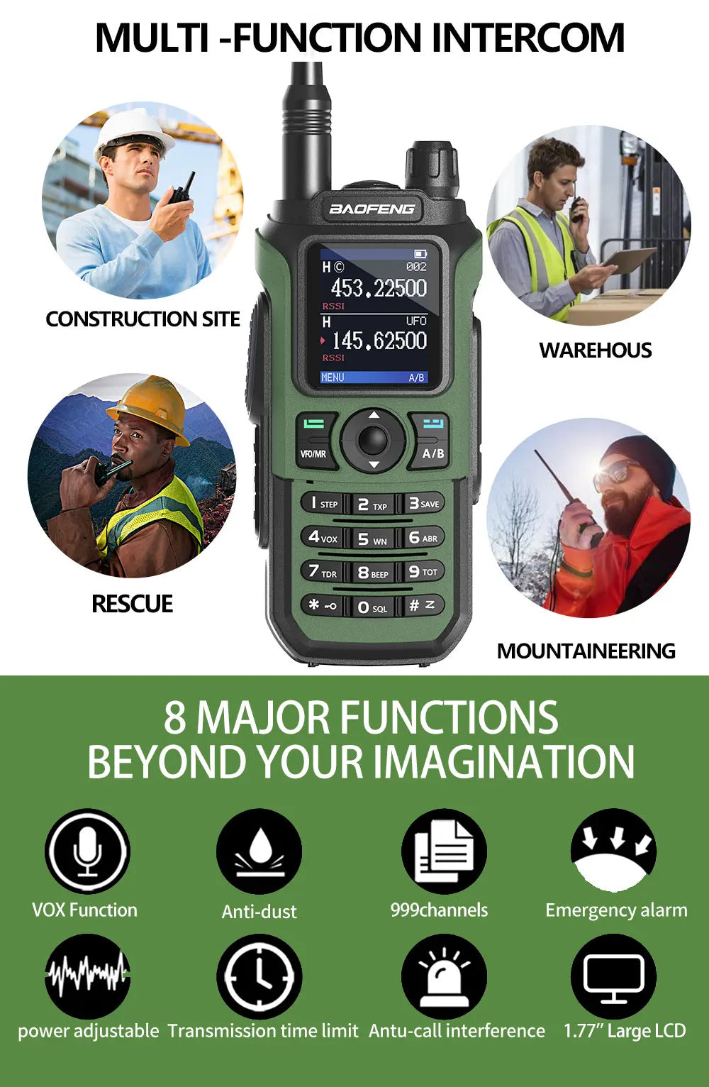 Walkie Talkie 16 KM Baofeng UV 21 Pro