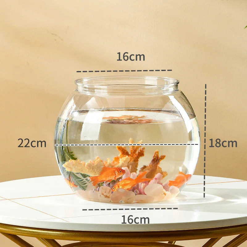 Transparent Round Ornamental Fish Tank