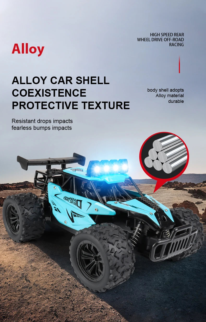 Racing Toy Car RC8 2.4GRC Proportional Throttle Alloy Remote Control Car