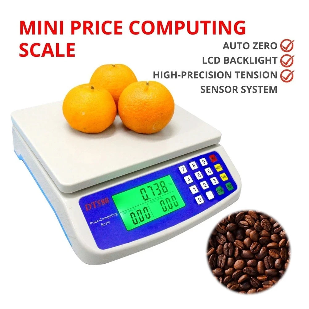 40kg/1g Price Computing Scale LCD Display