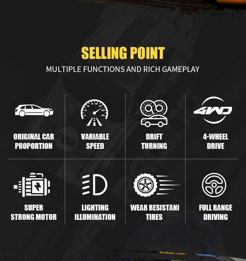 RC Car Toy New 4WD Remote Control Drift Car