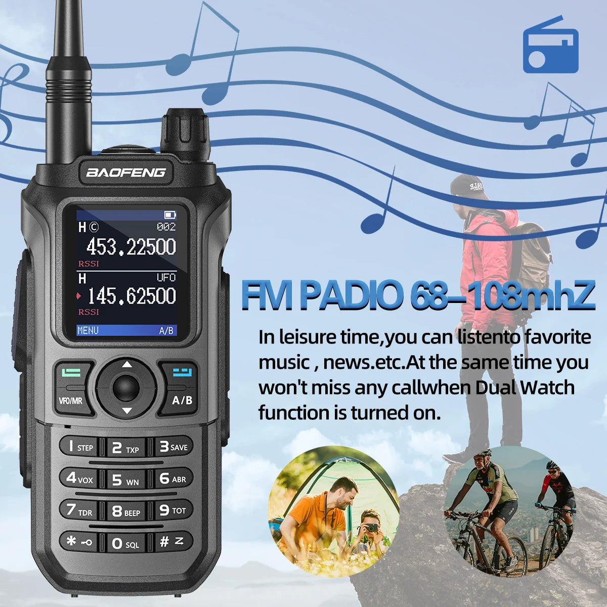 Walkie Talkie 16 KM Baofeng UV 21 Pro