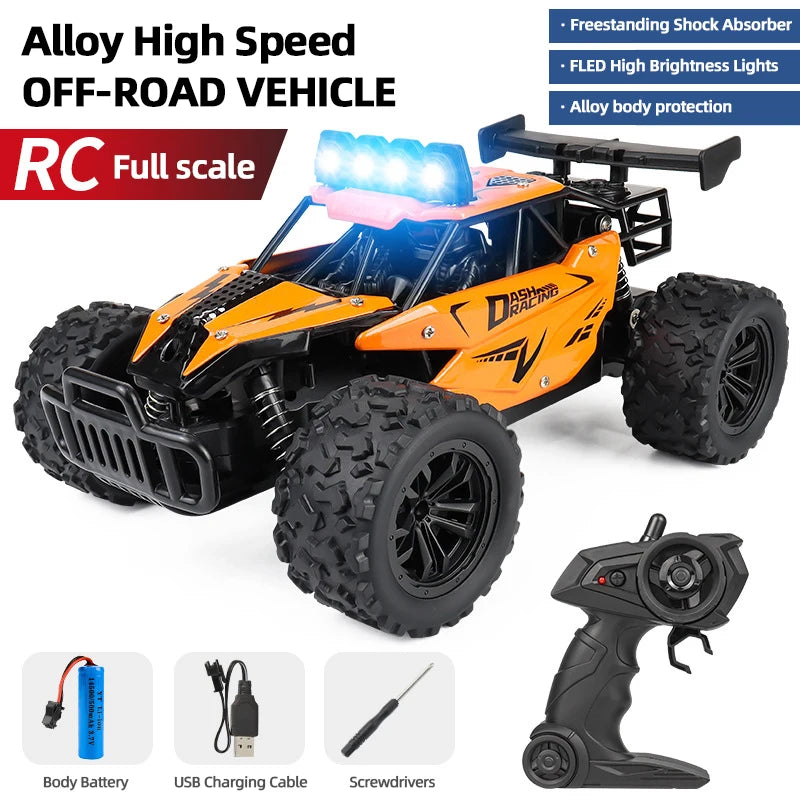 Racing Toy Car RC8 2.4GRC Proportional Throttle Alloy Remote Control Car