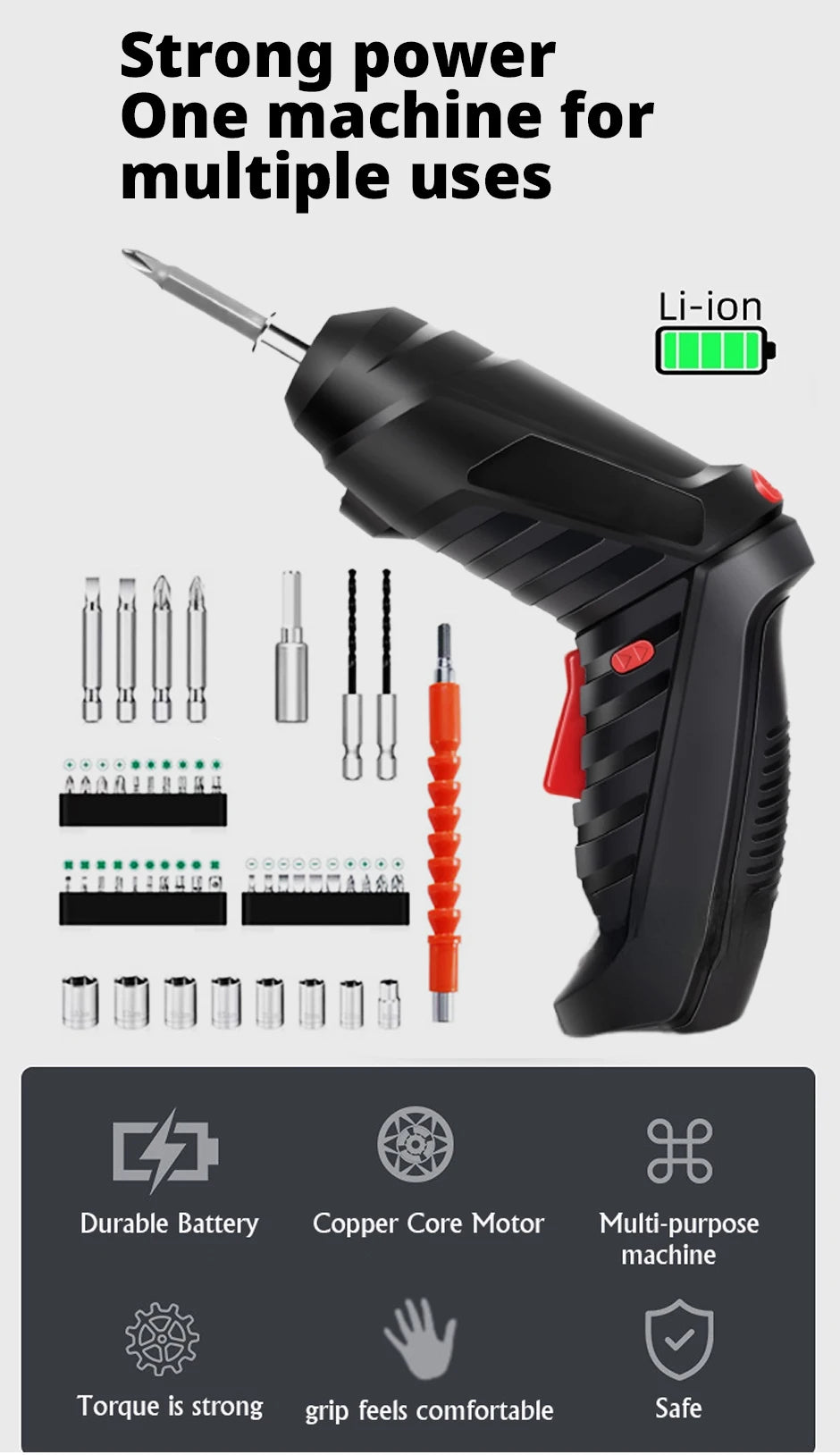 Electric screw driver Mini Household Electric Drill Rotated Cordless Screwdriver