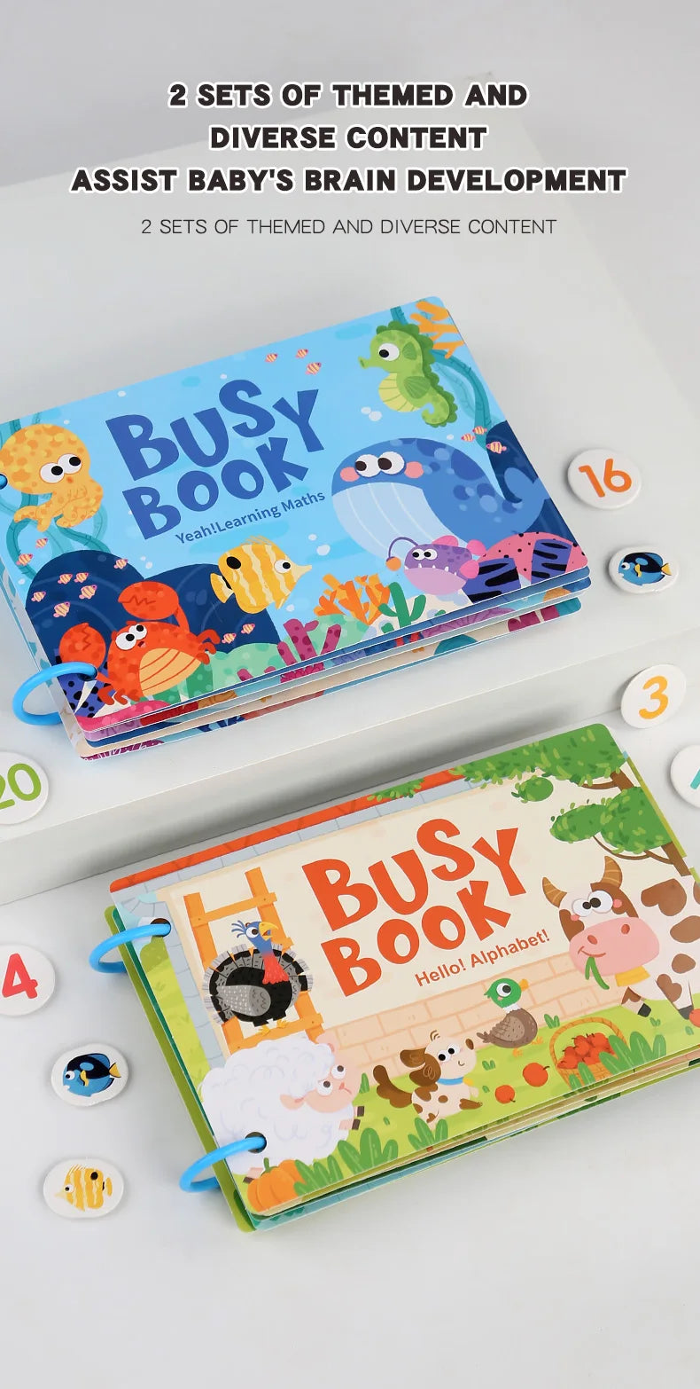 New Montessori Scene Stickers for Children DIY Hand