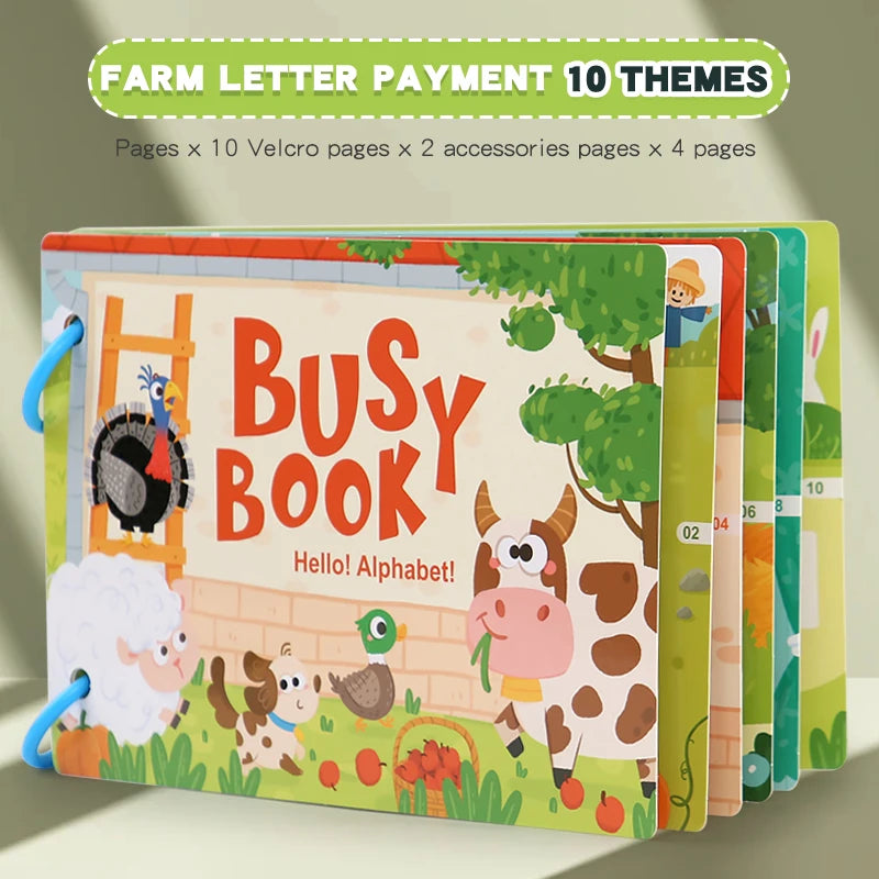 New Montessori Scene Stickers for Children DIY Hand