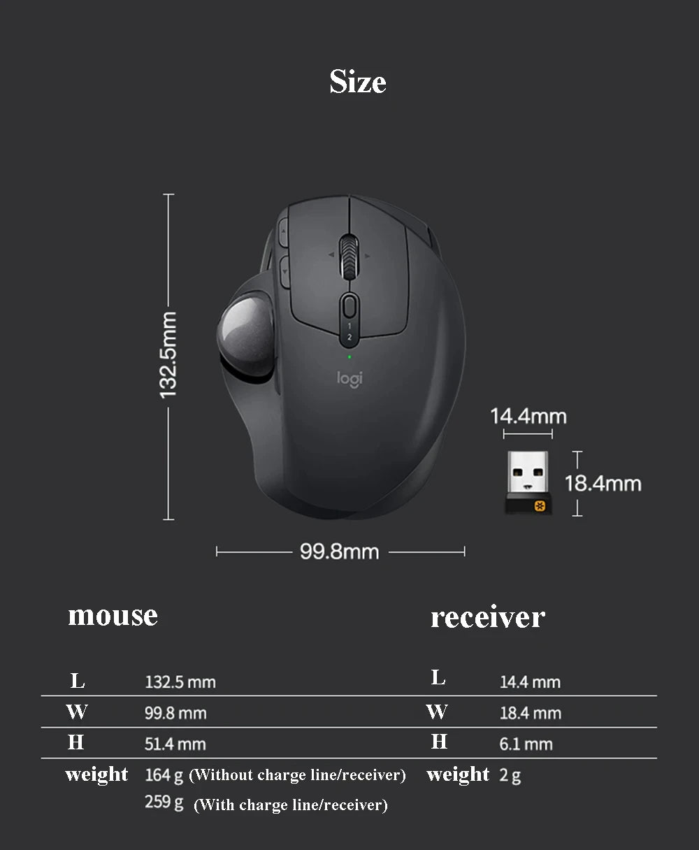 Trackball Mouse Logitech MX Ergo S Wireless