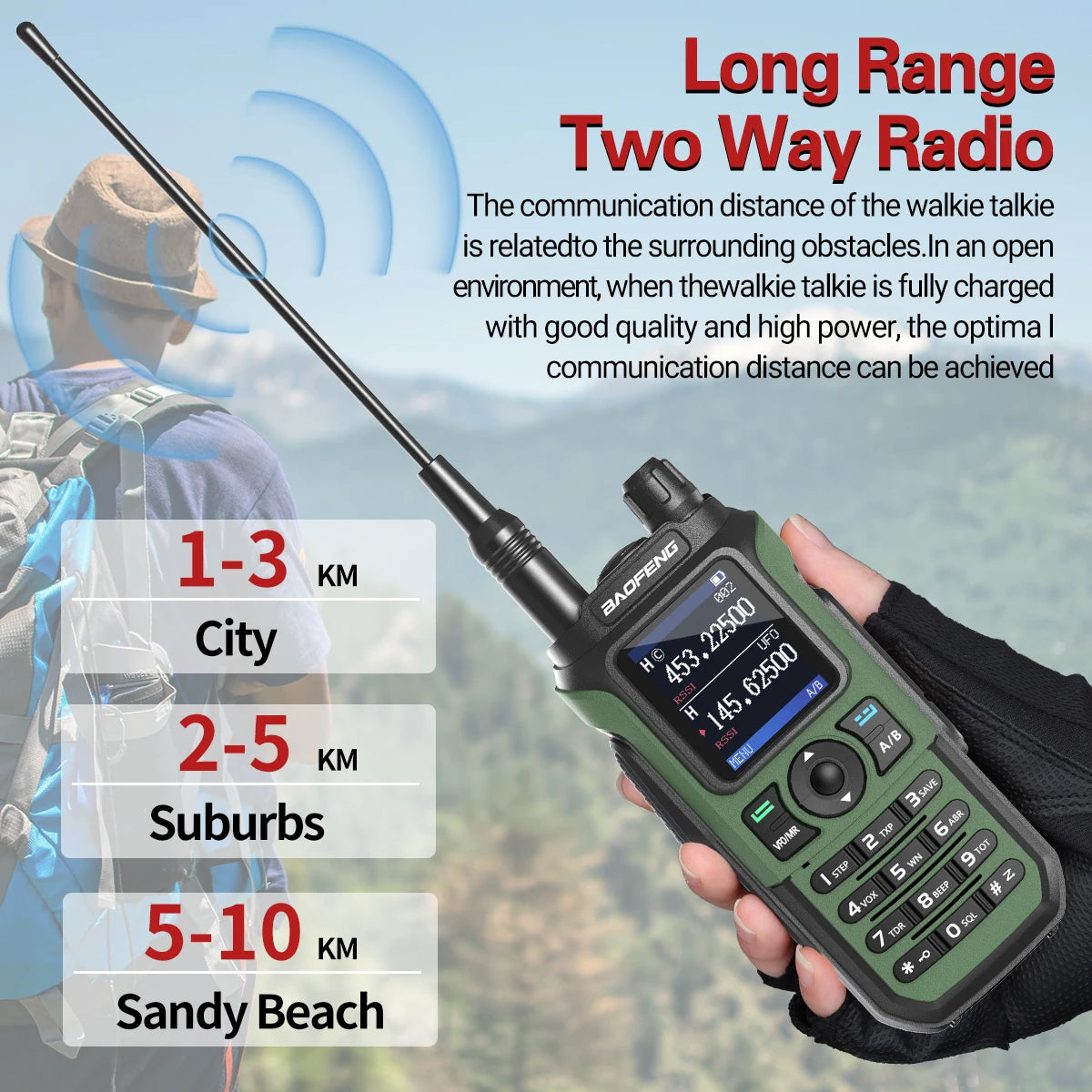 Walkie Talkie 16 KM Baofeng UV 21 Pro