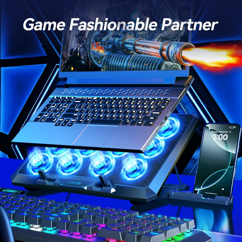 Laptop Cooling Pad with 12 Quiet Fan