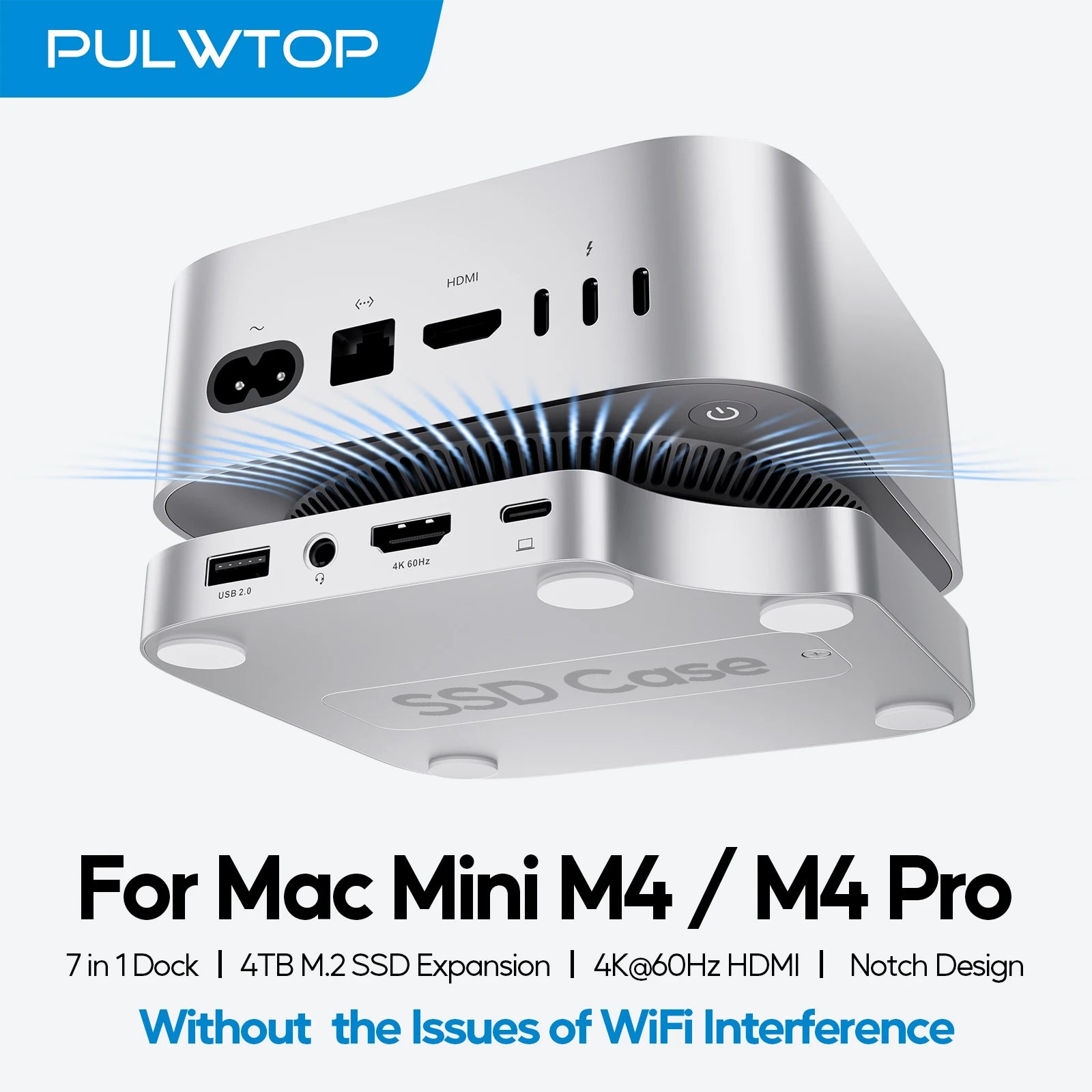 Mac Mini M4 Dock with 4TB SSD Enclosure,