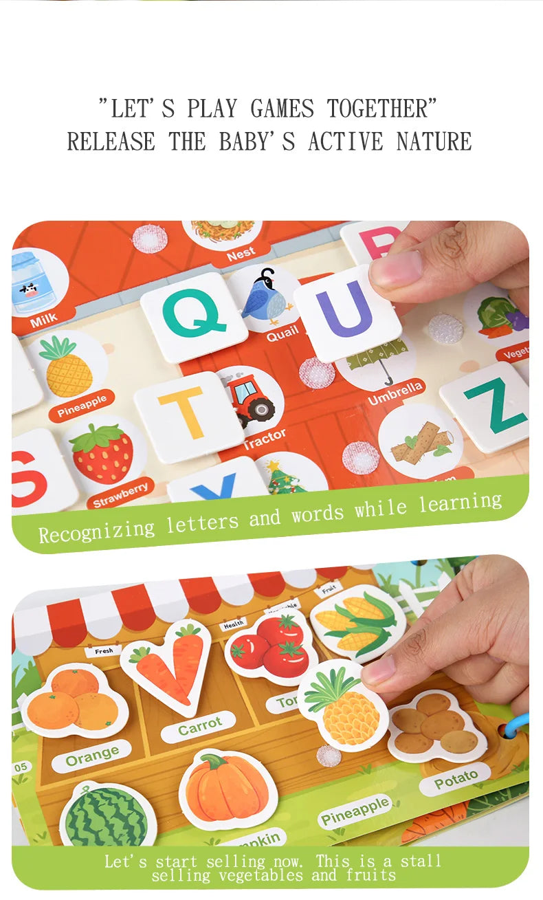 New Montessori Scene Stickers for Children DIY Hand