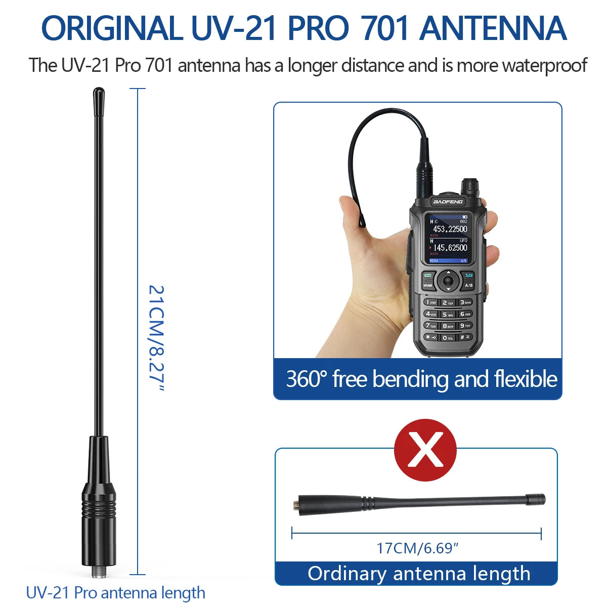 Walkie Talkie 16 KM Baofeng UV 21 Pro
