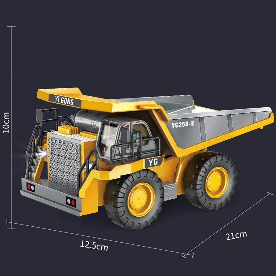 Excavator Dump Truck RC Model Car Toy 2.4G Remote Control