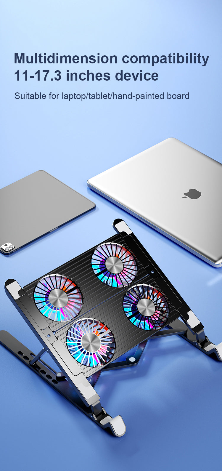 New Laptop Cooler Base Stand Foldable Laptop