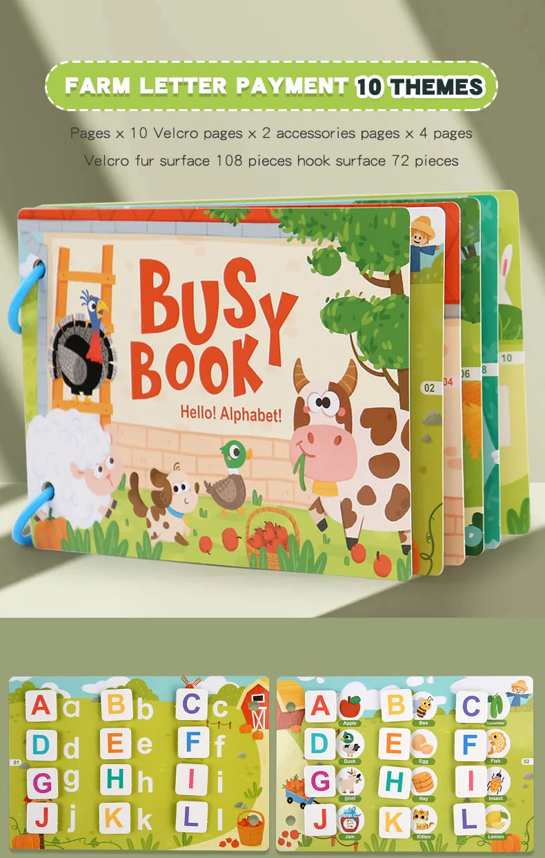 New Montessori Scene Stickers for Children DIY Hand