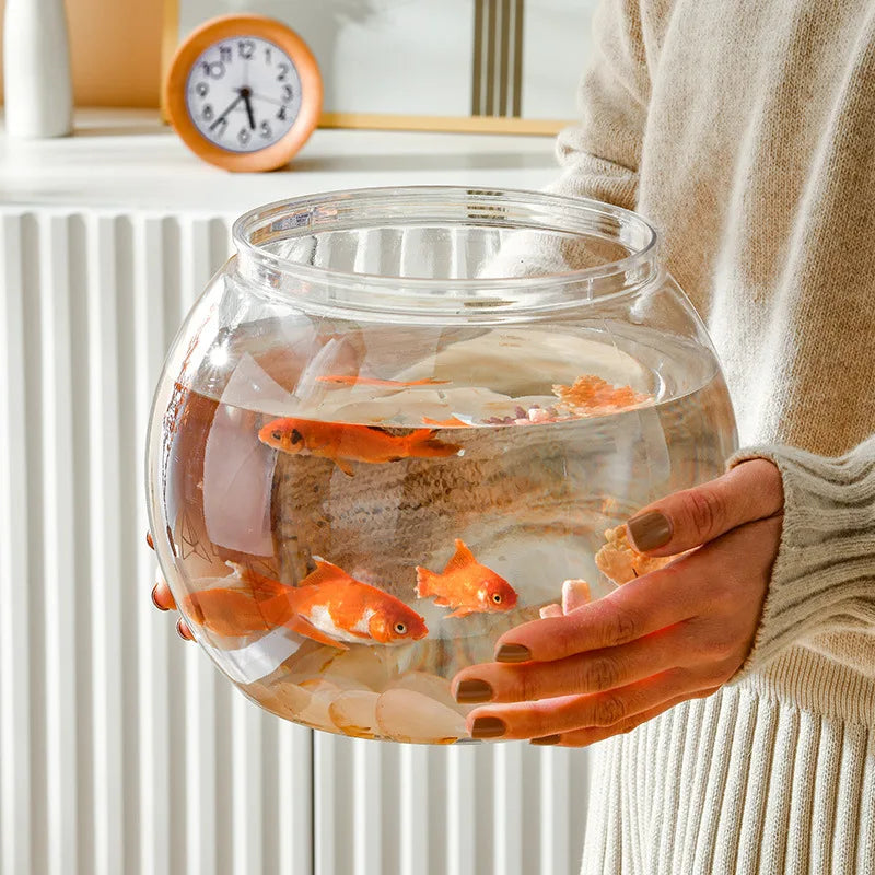 Transparent Round Ornamental Fish Tank