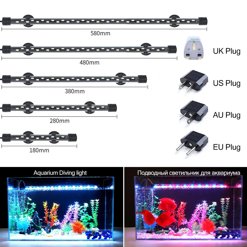Waterproof Submersible Fish Tank Lamp
