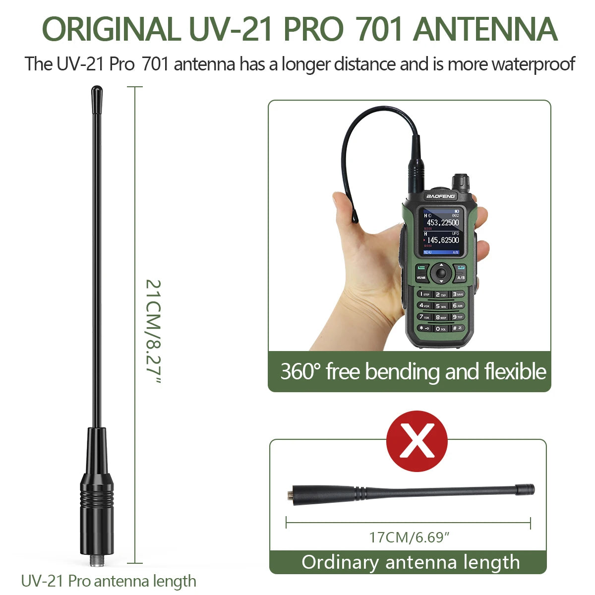 Walkie Talkie 16 KM Baofeng UV 21 Pro
