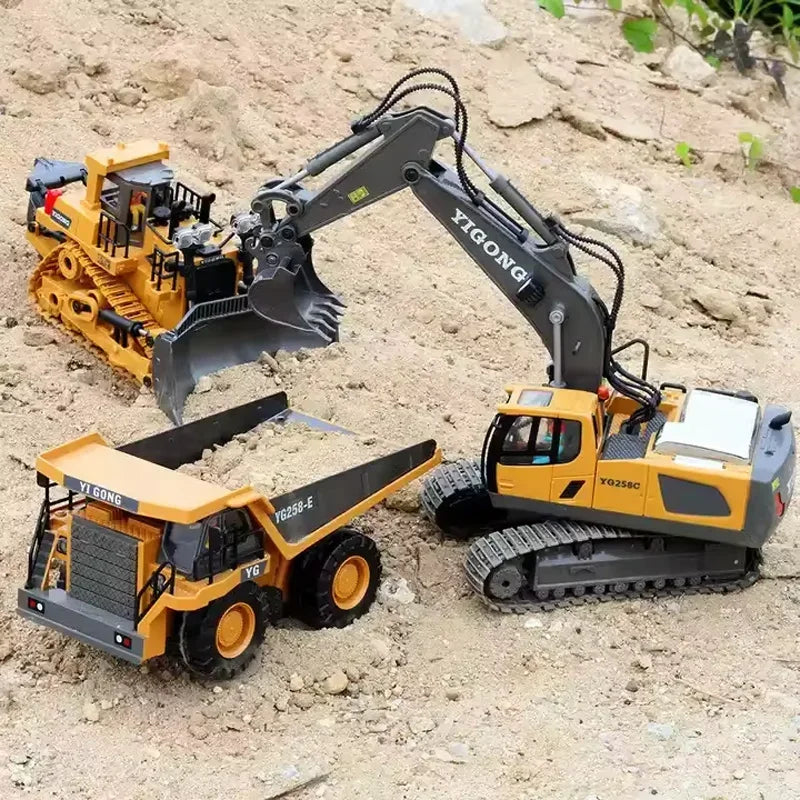 Excavator Dump Truck RC Model Car Toy 2.4G Remote Control