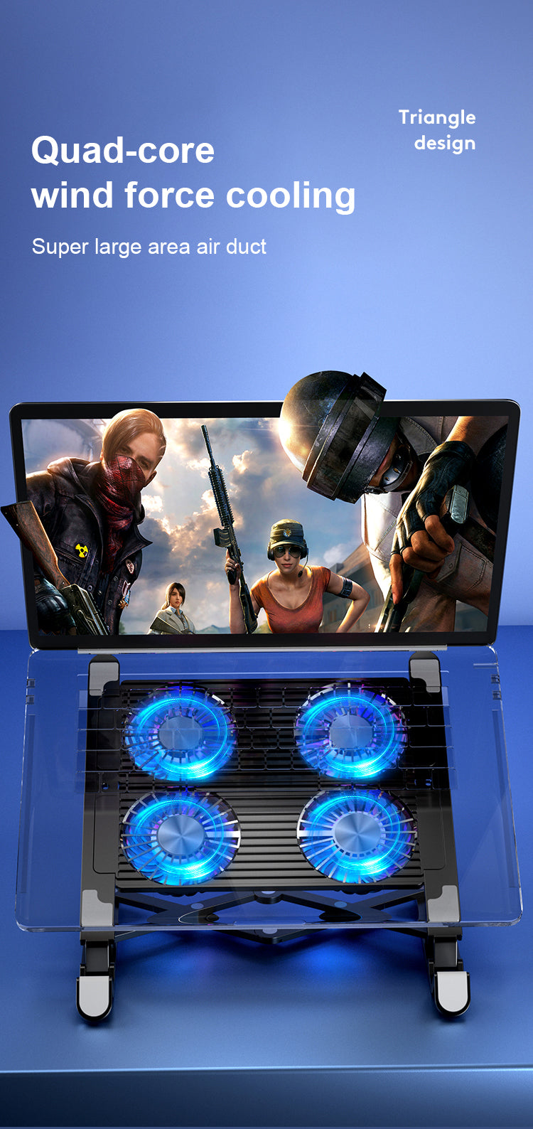 New Laptop Cooler Base Stand Foldable Laptop