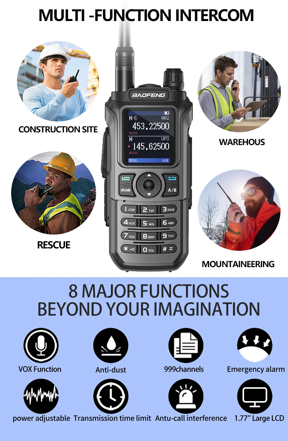 Walkie Talkie 16 KM Baofeng UV 21 Pro