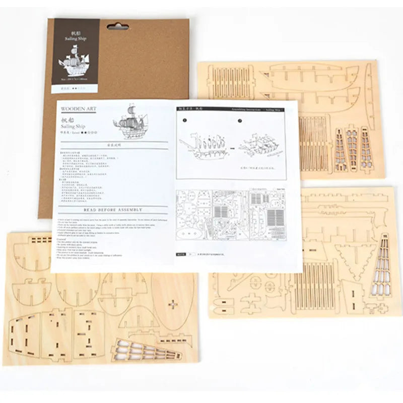 Ship 3d wooden puzzle