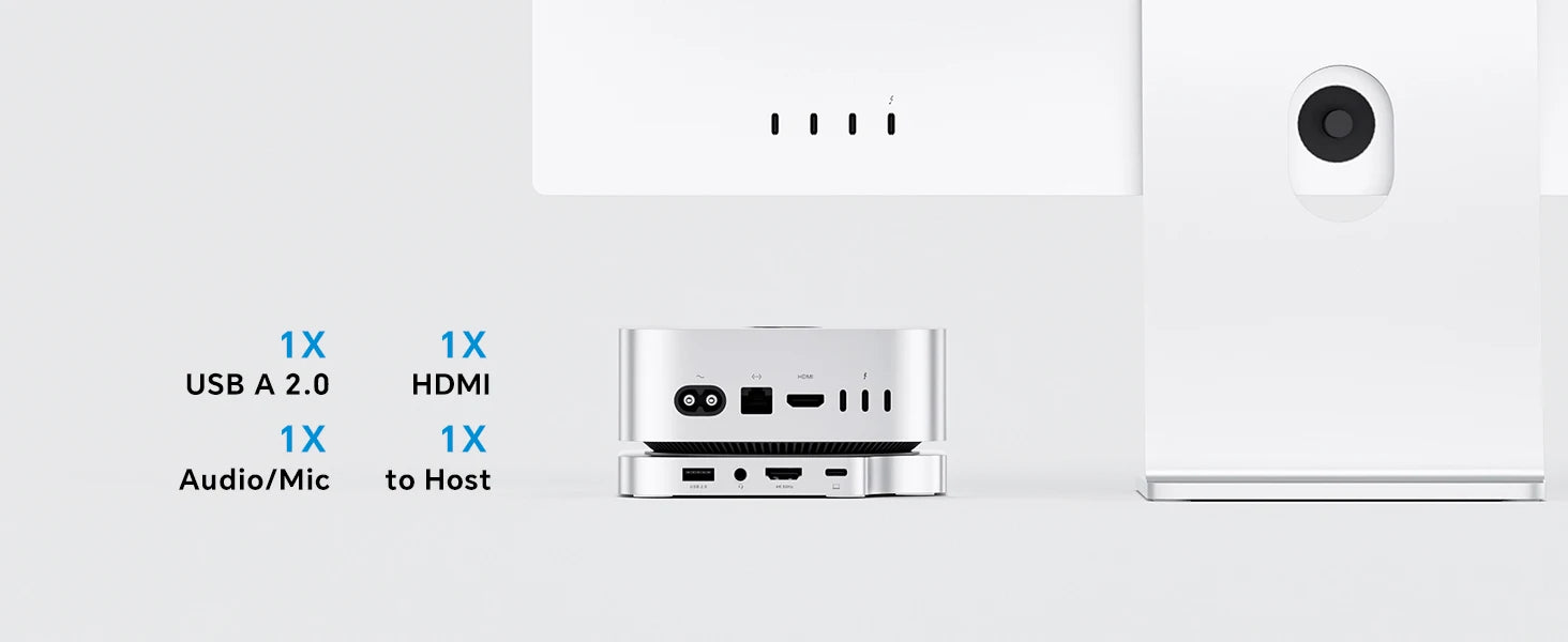 Mac Mini M4 Dock with 4TB SSD Enclosure,