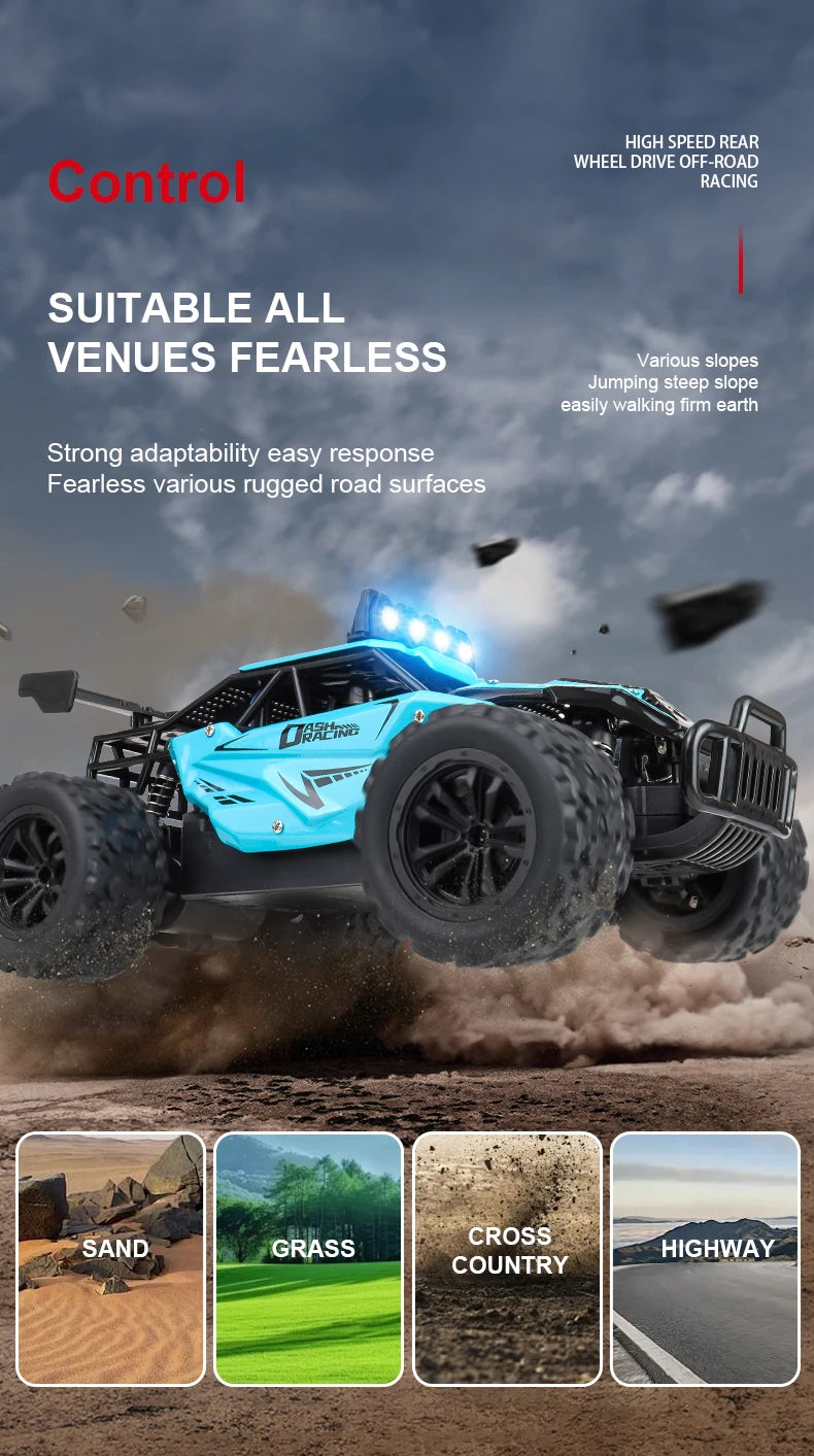 Racing Toy Car RC8 2.4GRC Proportional Throttle Alloy Remote Control Car