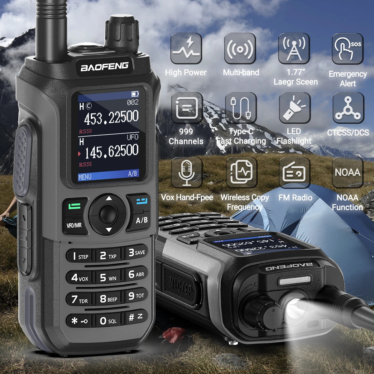 Walkie Talkie 16 KM Baofeng UV 21 Pro
